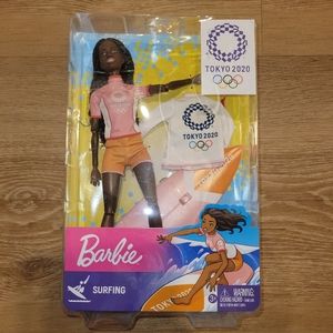 Barbie Olympic Games Tokyo 2020 Surfer Girl Doll Sports And Fitness Surf Toy New